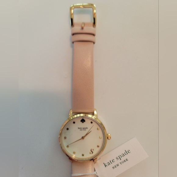 NWT Kate Spade Ladies Metro Monogram Leather Watch - Picture 3 of 8